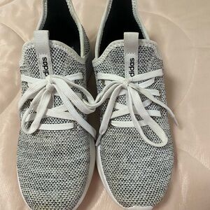 adidas Gray and White Athletic Shoes